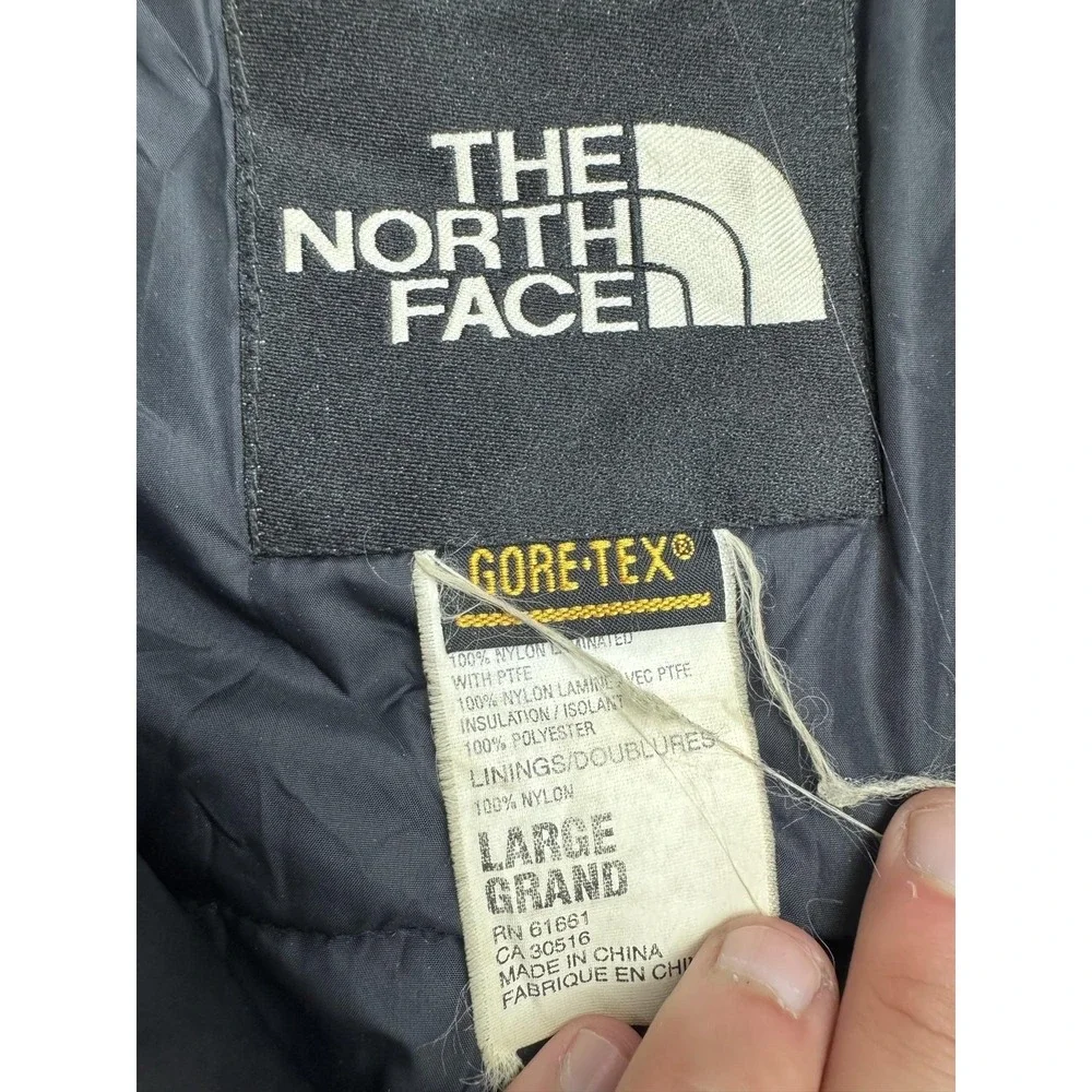 Vintage The North Face Coat Mens Large Green Gore-Tex Hooded Parka Waterproof